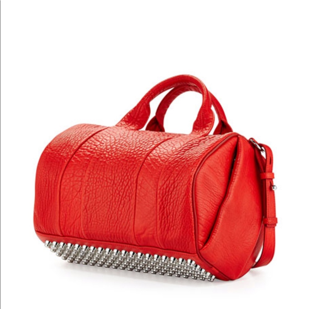 NEW Alexander Wang Rockie Lambskin Leather Satchel